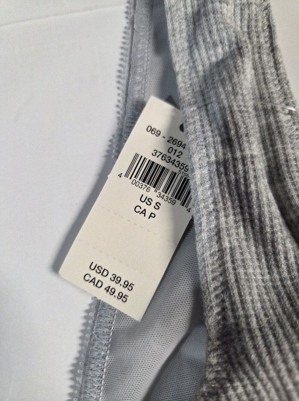 NWT aerie Gray Ribbed Cropped Tank - Picture 10 of 12